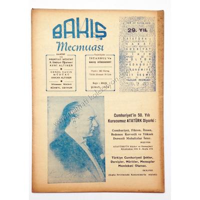 Bakış aylık kültür ve sanat dergisi Atatürk kapaklı Sayı : 350 - Şubat 1973
