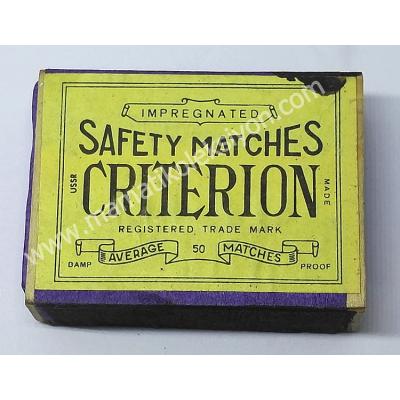 Safety Matches Criterion - Kibrit