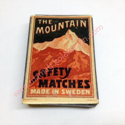 The Muntain Safety Matches  Made in Sweden - Kibrit Old Matches