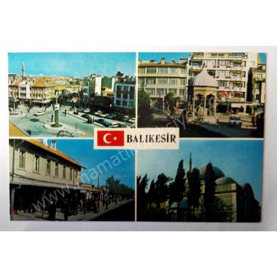 BALIKESİR 4 parçalı kartpostal