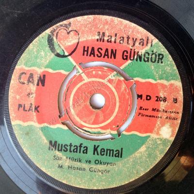 Mustafa Kemal - Para Atatürk şarkıları - Plak