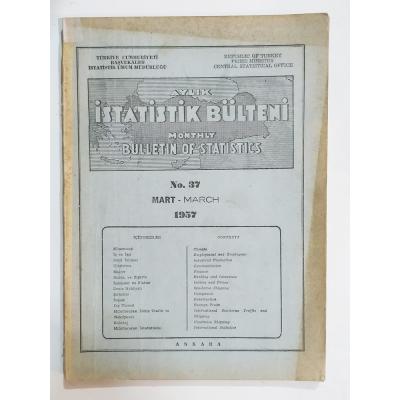 Aylık İstatistik Bülteni Sayı:37 / 1957 - Dergi