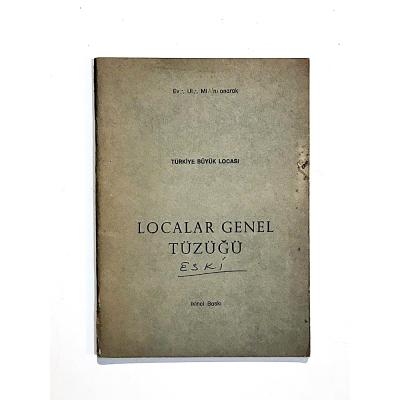 Türkiye Büyük Locası Localar Genel Tüzüğü - Kitap