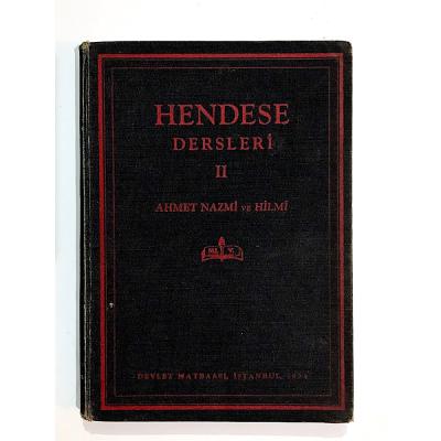 Hendese Dersleri - Ahmet Nazmi Ve Hilmi - Kitap