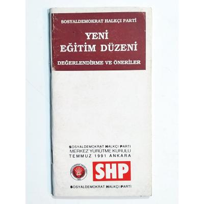 SHP Yeni Eğitim Düzeni Değerlendirme ve Öneriler - Kitap