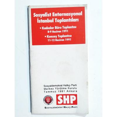 Sosyalist Enternasyonal İstanbul Toplantılar - Kitap