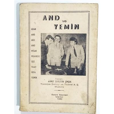 And ve Yemin / Ahmet Seyfettin ŞİMŞEK - Kitap