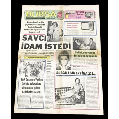 "THKPC Vural ÖNSEL" haberli Bursa Hakimiyet Gazetesi /  15 Mayıs 1975