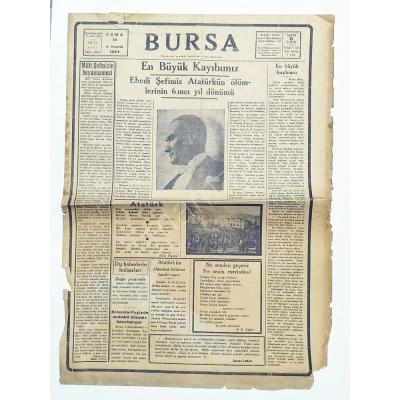 10 - 2. teşrin 1944 Bursa gazetesi 