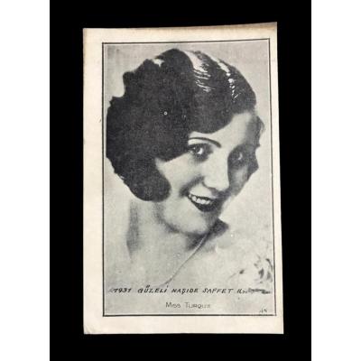 1931 Türkiye güzeli Naşide SAFFET - Kartpostal