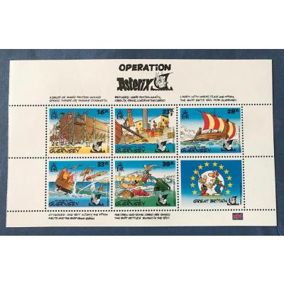 1992 - Guernsey Çizgi Kahraman "Asterix" / Blok pul