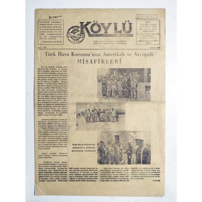 23 Ağustos 1960 Türk Hava Kurumu Köylü gazetesi - Eski Gazete