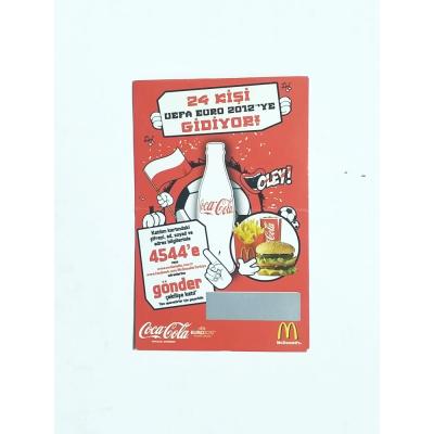 24 Kişi Euro 2012'ye gidiyor - Coca Cola McDonalds / Çekiliş kartı