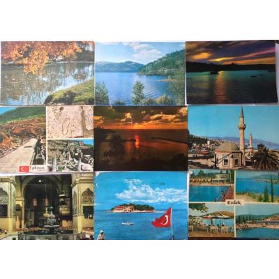 27 adet yerli kartpostal