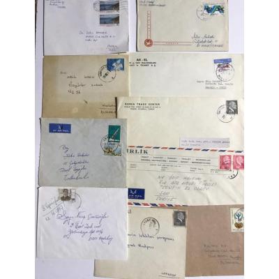 32 adet, postadan geçmiş zarf