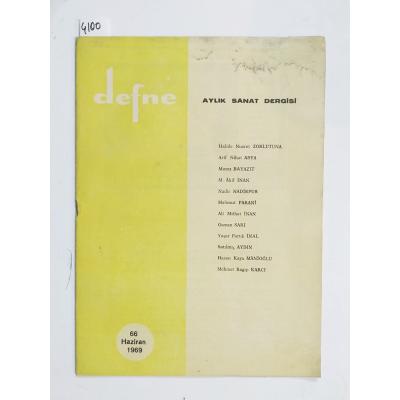 66 Haziran 1969 Defne Aylık Sanat Dergisi - Dergi