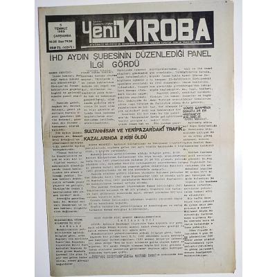 AYDIN Yeni Kıroba gazetesi 5 Temmuz 1989- Gazete