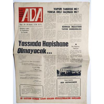 Ada Gazetesi 1979 Sayı:10 - Eski Gazete