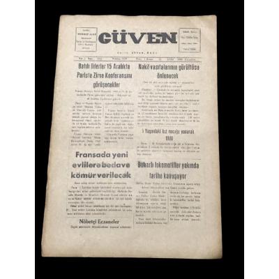 Afyon / Güven gazetesi - 31 Ekim 1959