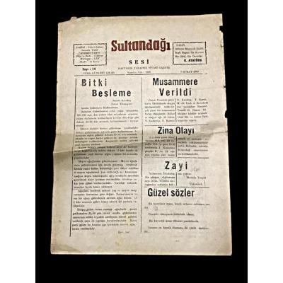 Afyon - Sultandağı Sesi gazetesi / 7 Şubat 1969