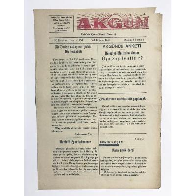 Akgün Gazetesi - URFA / 20 Haziran 1950