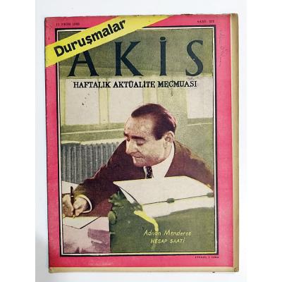 Akis Haftalık Aktüalite Mecmuası 1960 Sayı:322 - Dergi
