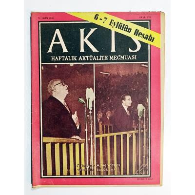 Akis Haftalık Aktüalite Mecmuası 1960 Sayı:323 - Dergi