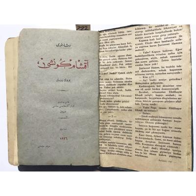 Akşam Güneşi - Reşat Nuri 1926 / Eski Türkçe Kitap