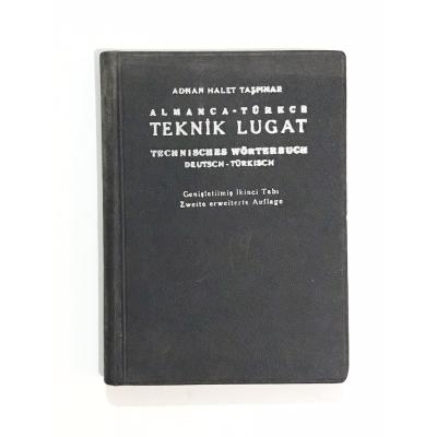 Almanca Türkçe Teknik Lugat / Adnan Halet TAŞPINAR - Kitap