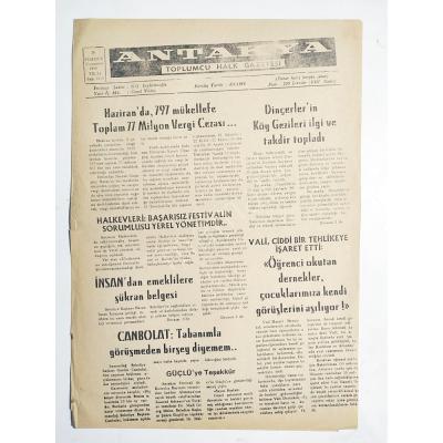 Antakya toplumcu halk gazetesi / 28 Temmuz 1990 - Eski Gazete