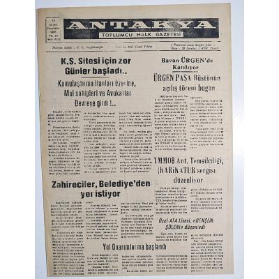 Antakya toplumcu halk gazetesi - Gazete