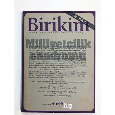 Birikim Dergisi Sayı:45/46 / 1992 - Dergi