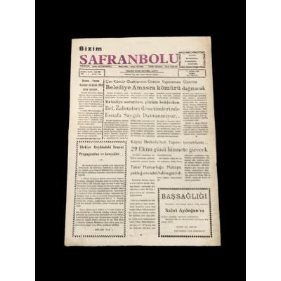 Bizim Safranbolu gazetesi - 7 Ekim 1983