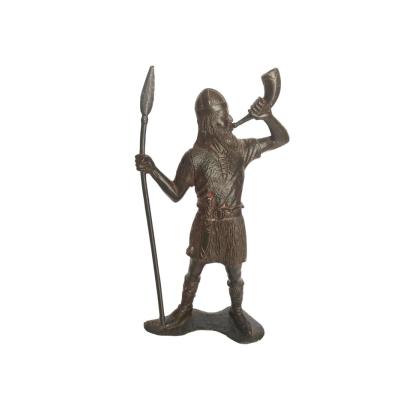 Boru üfleyen, Viking savaşçı - Büyük boy figür / Orijinal Sovyet dönemi. oyuncak asker