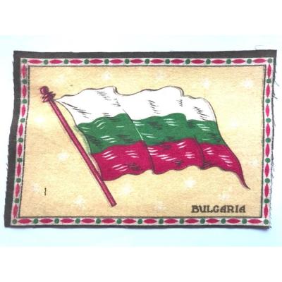 Bulgaria / Bulgaristan - 1910'lar Tütün promosyonu, 14x21 kumaş bayrak