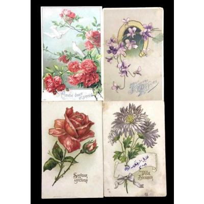 Çiçekler / Yaklaşık yüz yıllık, 11 adet kartpostal