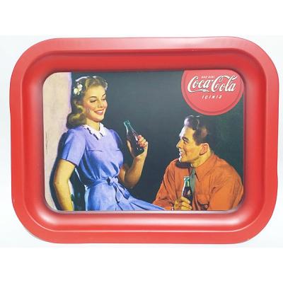 Coca Cola nostaljik tepsi - Akşam ve Cola