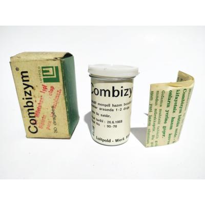 Combizym / Santa Farma ilaçları - Eski İlaç Şişeleri