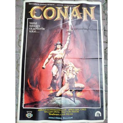  Conan / Film afişi - Orijinal dönemin baskısıdır, yeni baskı değildir. ( 11.11.20 Revize)