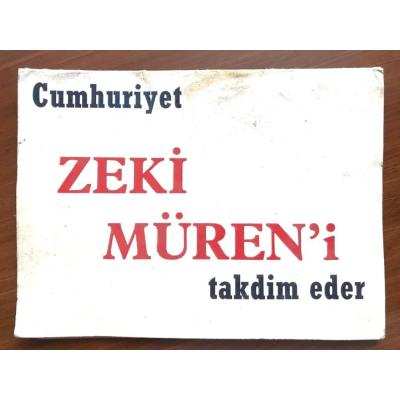Cumhuriyet Gazinosu Zeki MÜREN'i takdim eder / Fotoğraf Kabı
