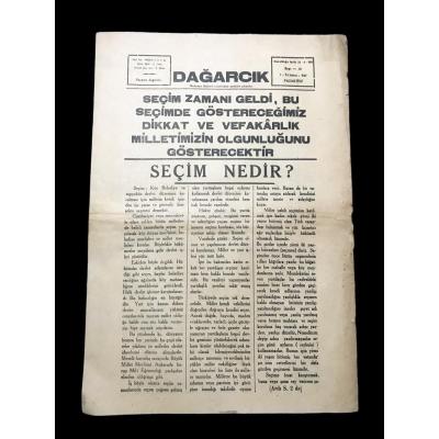 Dağarcık gazetesi, 1 Temmuz 1946 - Bursa, Mudanya Halkevi