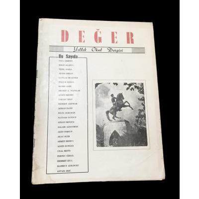 Değer Yıllık Okul Dergisi 1 Nisan 1958 Sayı:1 - KIBRIS