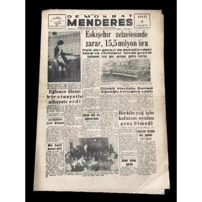 Demokrat Menderes Gazetesi / İzmir - 22 Şubat 1956