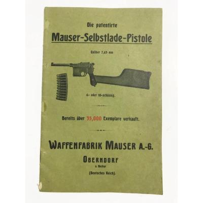 Die patentirte Mauser-Selbstlade-Pistole Caliber 7,63 mm