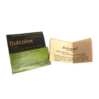 Dulcolax - Tek İlaç Sanayii / İlaç Kutusu