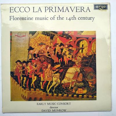 Ecco la primavera / Florentine music of the 14 th century - Plak