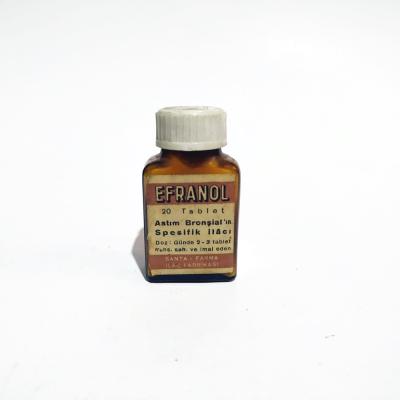 Efranol / Santa Farma İlaç Fabrikası - Eski İlaç Şişeleri