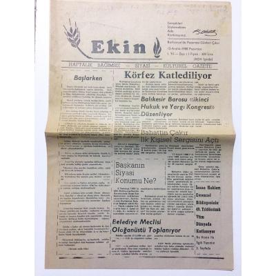 Ekin Gazetesi - Burhaniye Sayı : 1 - 2 / 1988
