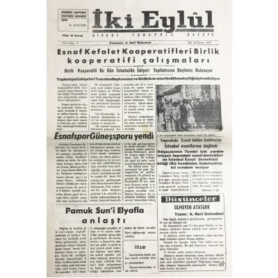 Eskişehir - İki Eylül gazetesi / 12 Kasım 1957