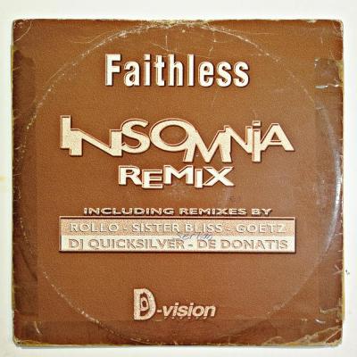 Faithless - Insomnia Remix / ROLLO - SISTER BLISS - GOETZ - DJ QUICKSILVER - DE DONATIS - LP Plak